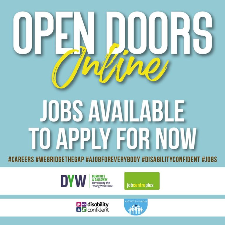 Open Doors Jobs Available to Apply for Now Dumfries High School